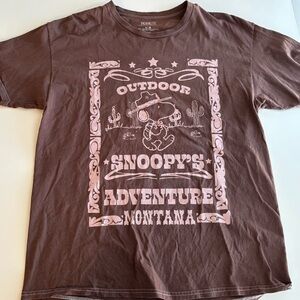 Peanuts Snoopy Brown T-Shirt